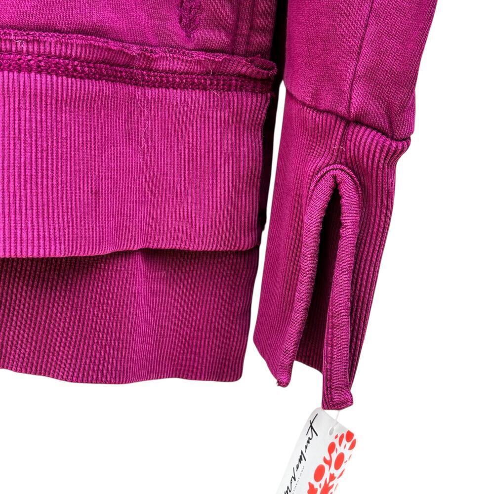 NWT Free People Movement Only One Zip Up Hoodie Size S Magenta Disco - Picture 9 of 14